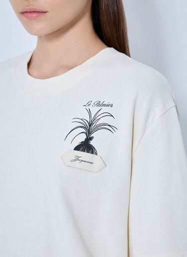 LN-CC® - Jacquemus: Le Palmier T-Shirt - Cream Jacquemus Le Palmier T-Shirt Cream jac0266018