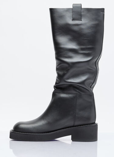 MM6 Maison Margiela Knee-High Boots Black mmm0253029