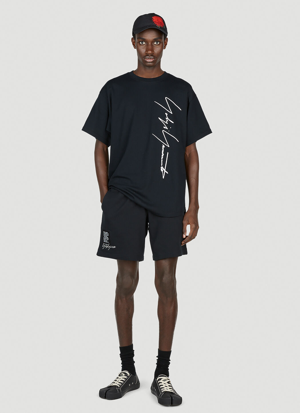 Yohji Yamamoto Men's x New Era Track Shorts in Black | LN-CC®