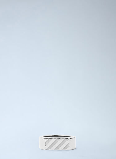 Diag Band Ring Off-White Diag Band Ring Silver ofw0162032