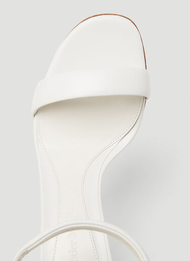 Alexander McQueen Arc Leather Heeled Sandals White amq0248024