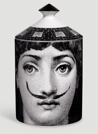 Fornasetti La Femme Aux Moustaches Small Scented Candle Black wps0670284