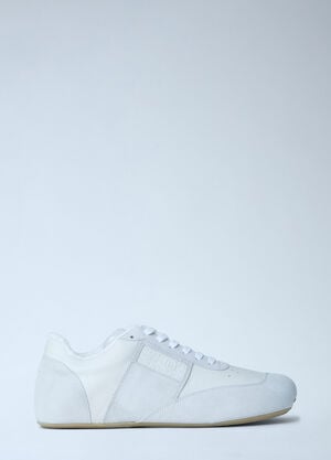 MM6 Maison Margiela Suede and Leather Low-Top Sneakers White mmm0163025