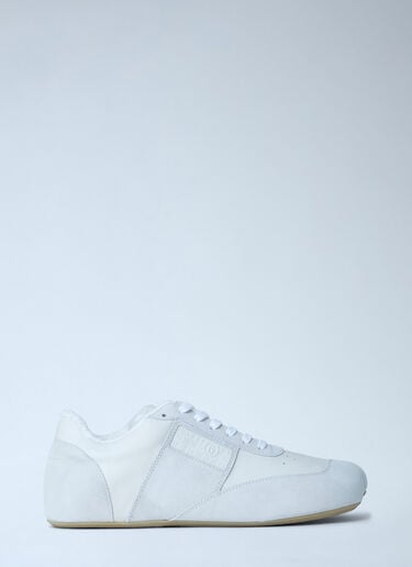 MM6 Maison Margiela Suede and Leather Low-Top Sneakers White mmm0163025