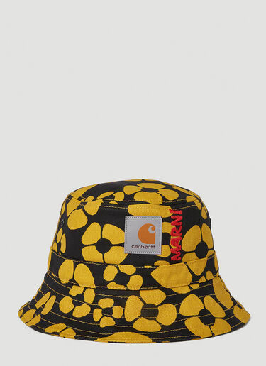 Marni x Carhartt Floral Print Bucket Hat Yellow mca0250005