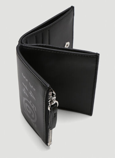 MM6 Maison Margiela Faux-Leather Wallet Black mmm0243024