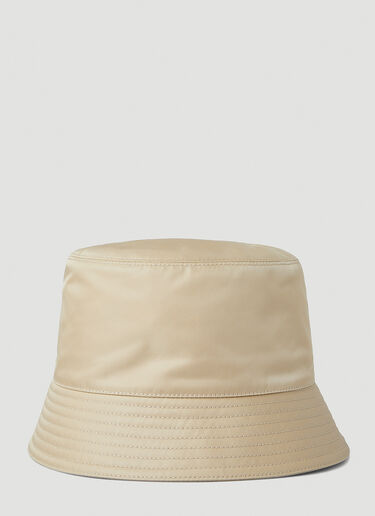 Prada Logo Plaque Bucket Hat Beige pra0148013