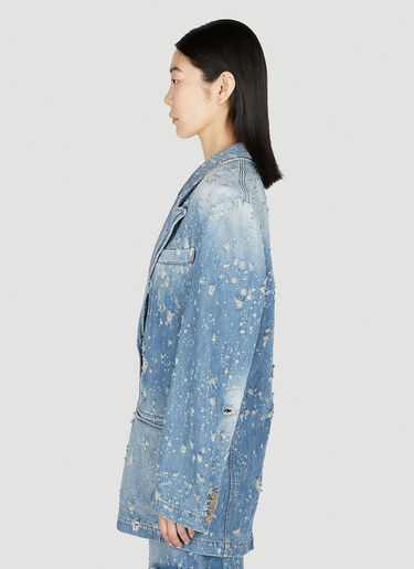 Acne Studios 做旧牛仔西装外套 蓝色 acn0252047