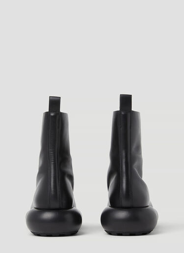 Jil Sander ジップアップレザーアンクルブーツ ブラック jil0253033