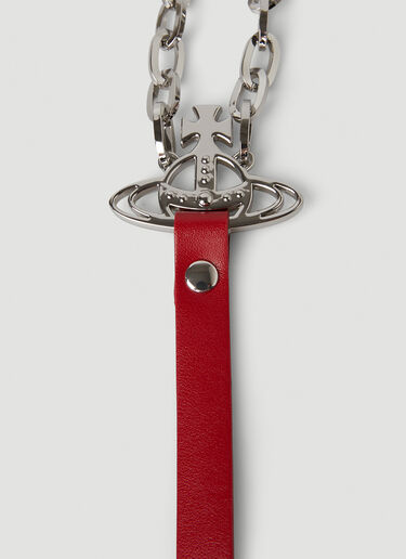 Vivienne Westwood Orb Chain Harness Belt Red vvw0247065