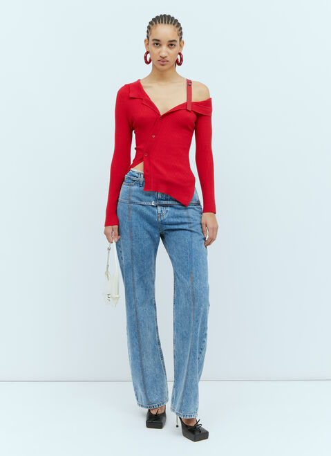 Jil Sander La Maille Colin Cardigan Grey jil0254003