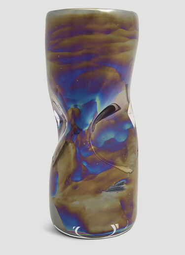 Tom Dixon Warp Vase Blue wps0638133