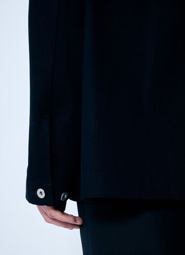 Jil Sander Cotton Twill Jacket Black jil0159008