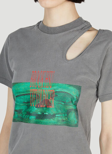 Ottolinger Cut-Out T-Shirt Grey ott0252012
