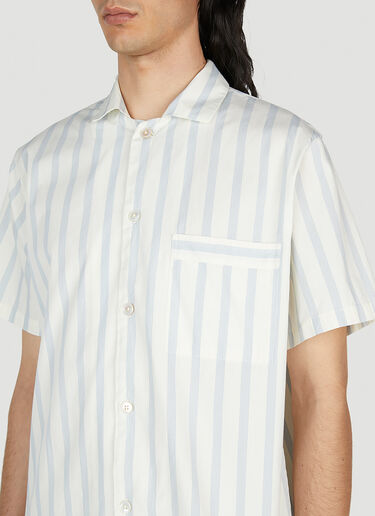 Tekla Needle Stripes Shirt Blue tek0352003