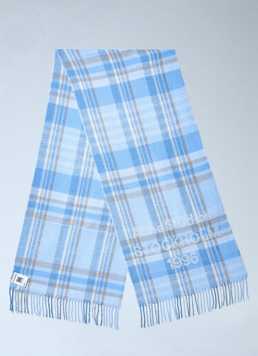 Acne Studios Plaid Wool Scarf Beige acn0263020