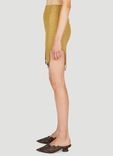 LOUISE LYNGH BJERREGAARD Folklore Garterbelt Skirt Green llb0250007