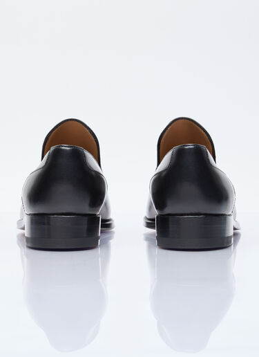 The Row Enzo Leather Loafers Black row0255011