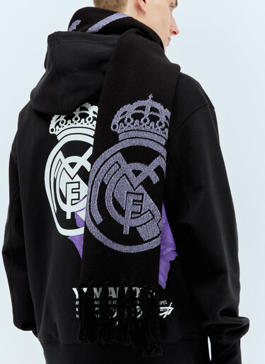 Y-3 x Real Madrid 로고 자카드 스카프 블랙 rma0156014