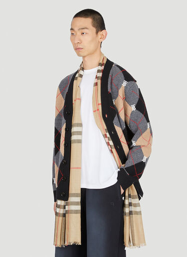 Burberry Oversized Check Scarf Beige bur0347007