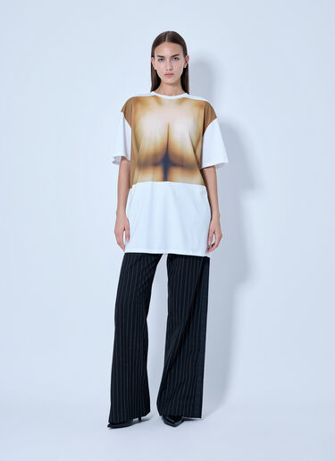 LN-CC® - Jean Paul Gaultier: Graphic Print T-Shirt - White Jean Paul Gaultier Graphic Print T-Shirt White jpg0266001