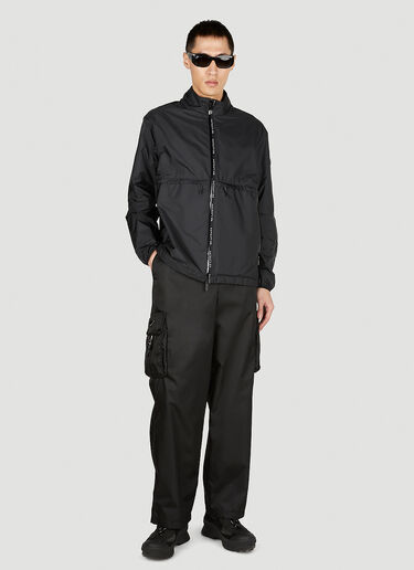 Moncler Logo Patch Track Jacket Black mon0152040