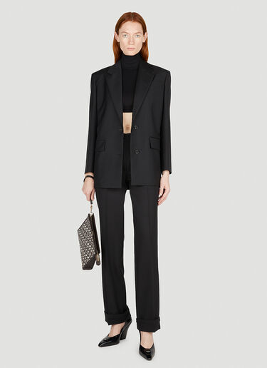 Max Mara Aire Cropped Top Black max0252048