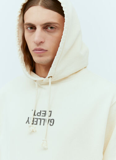 Gallery Dept. Fucked Up Logo Hooded Sweatshirt Beige gdp0152020