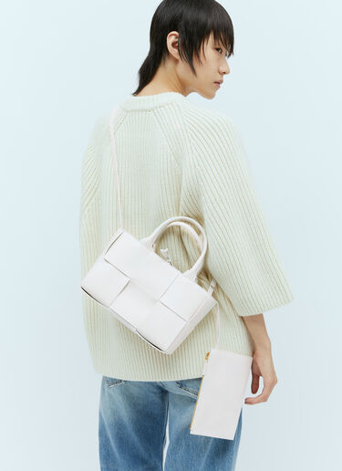 Bottega Veneta ミニ アルコ トートバッグ ホワイト bov0255056