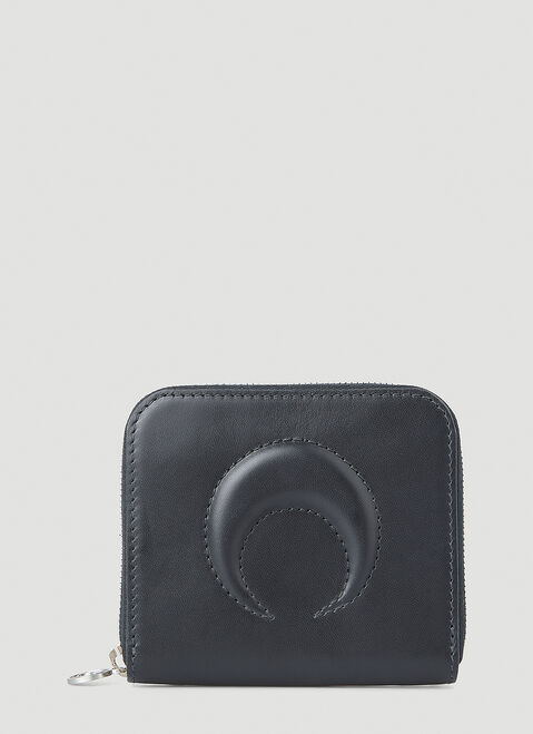 Balenciaga Moon Embossed Wallet Blue bal0254055