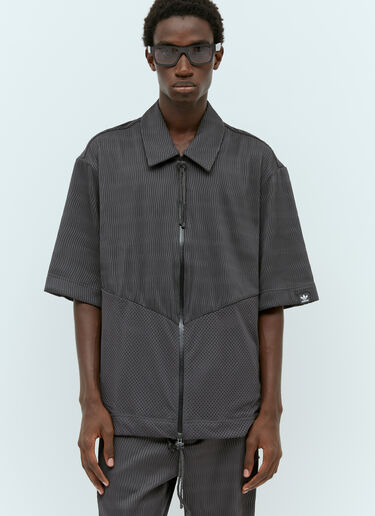 adidas x Song for the Mute Zip-Up Short Sleeve Shirt Grey asf0154002