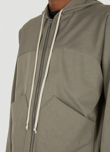 Rick Owens Hooded Windbreaker Jacket Grey ric0147013