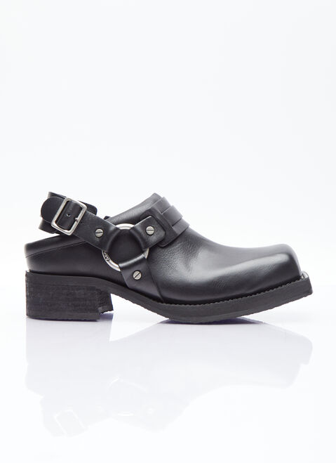 Thom Browne Buckle Leather Shoes Black thb0253008