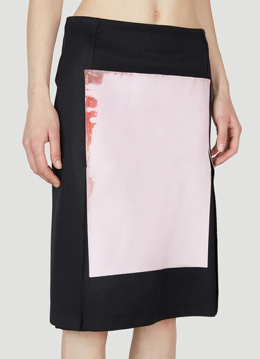 Raf Simons Panelled Midi Skirt Black raf0252005