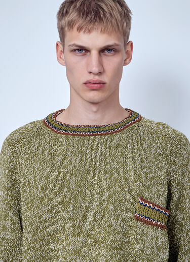 Story Mfg. Mountain Fern Bulb Knit Jumper Green mfg0166008