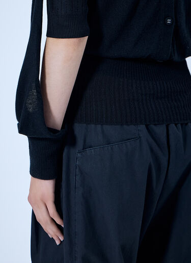 LN-CC® - Kiko Kostadinov: Corella Double Sleeve Jumper - Black Kiko Kostadinov Corella Double Sleeve Jumper Black kko0265006