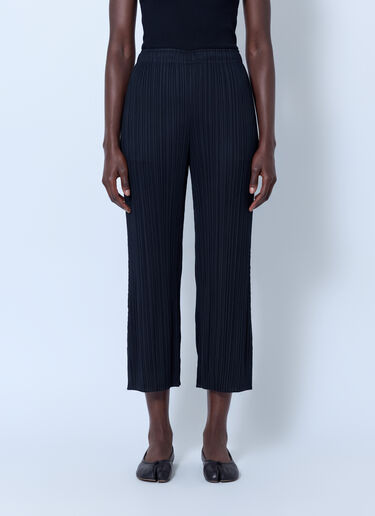 LN-CC® - Pleats Please Issey Miyake: July Pleated Pants - Black Pleats Please Issey Miyake July Pleated Pants Black plp0266001