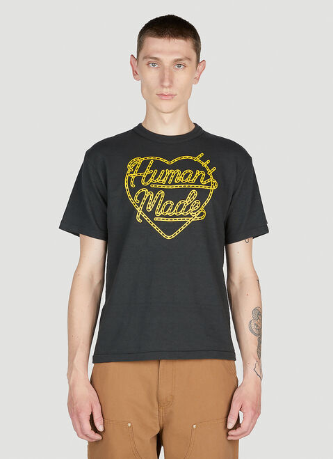 Human Made 하트 로고 티셔츠 카키 hmd0152006