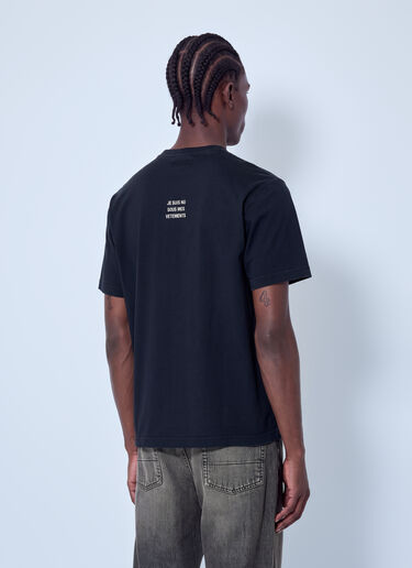 LN-CC® - VETEMENTS: I Am Naked Under My Clothes Regular Fit T-Shirt - Black VETEMENTS I Am Naked Under My Clothes Regular Fit T-Shirt Black vet0166005