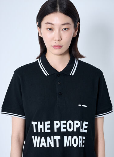 Sia Arnika Text Print Polo Shirt Black sia0260006