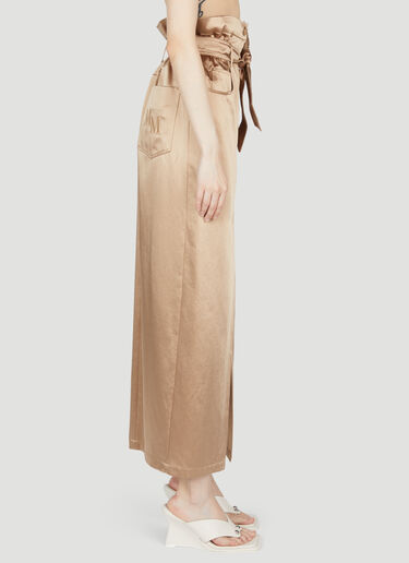 Max Mara 새틴 맥시 스커트 카멜 max0253037