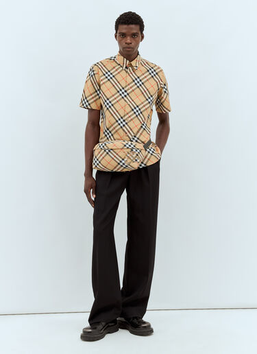 Burberry 格纹腰带 米色 bur0157043