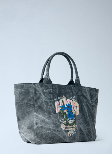 GANNI Medium Trapeze Shopping Bag Grey gan0266033