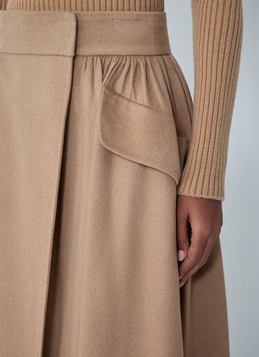 Pleated Maxi Skirt Max Mara Pleated Maxi Skirt Camel max0262063