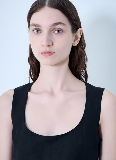 Jacquemus La Robe Tablier Midi Dress Black jac0264013