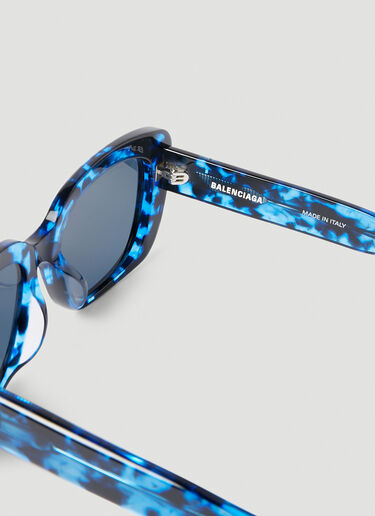 Balenciaga Monaco Square Tortoiseshell Sunglasses Blue bcs0253007