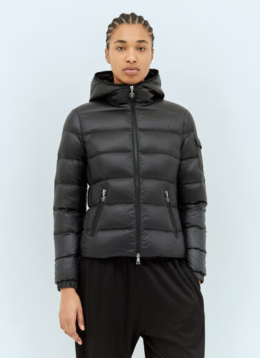 Moncler Gles Hooded Short Down Jacket Black mon0259011