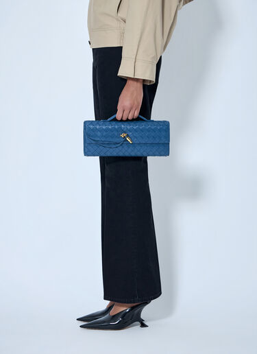 LN-CC® - Bottega Veneta: Long Andiamo Clutch - Blue Bottega Veneta Long Andiamo Clutch Blue bov0264009