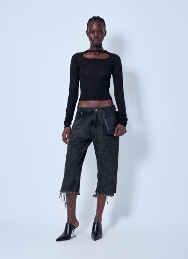 LN-CC® - Rick Owens: Bolan Cutoffs - Grey Rick Owens Bolan Cutoffs Grey ric0266005