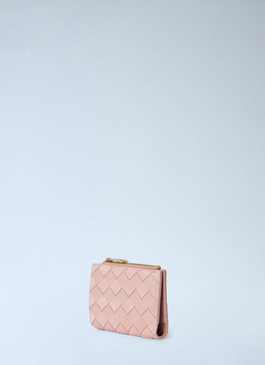 LN-CC® - Bottega Veneta: Intrecciato Small Bi-Fold Wallet - Pink Bottega Veneta Intrecciato Small Bi-Fold Wallet Pink bov0266026
